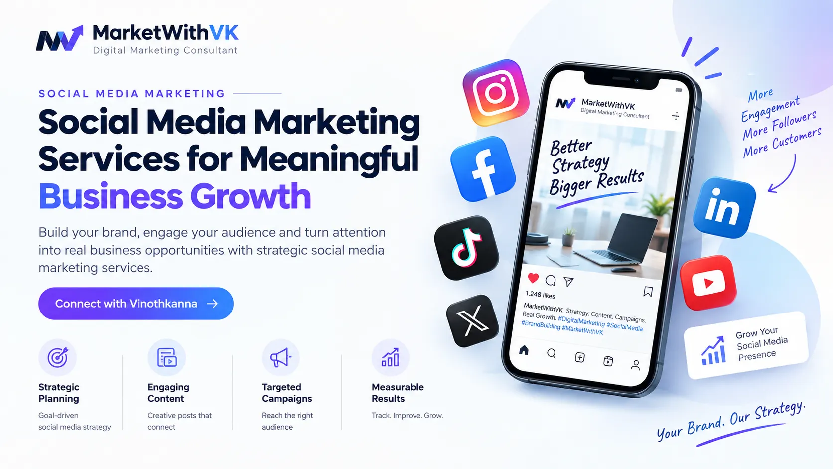 Social Media Marketing Services by MarketWithVK